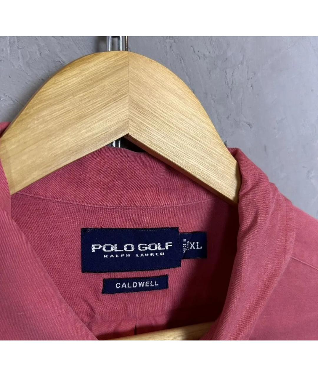 POLO RALPH LAUREN Коралловая хлопковая кэжуал рубашка, фото 3