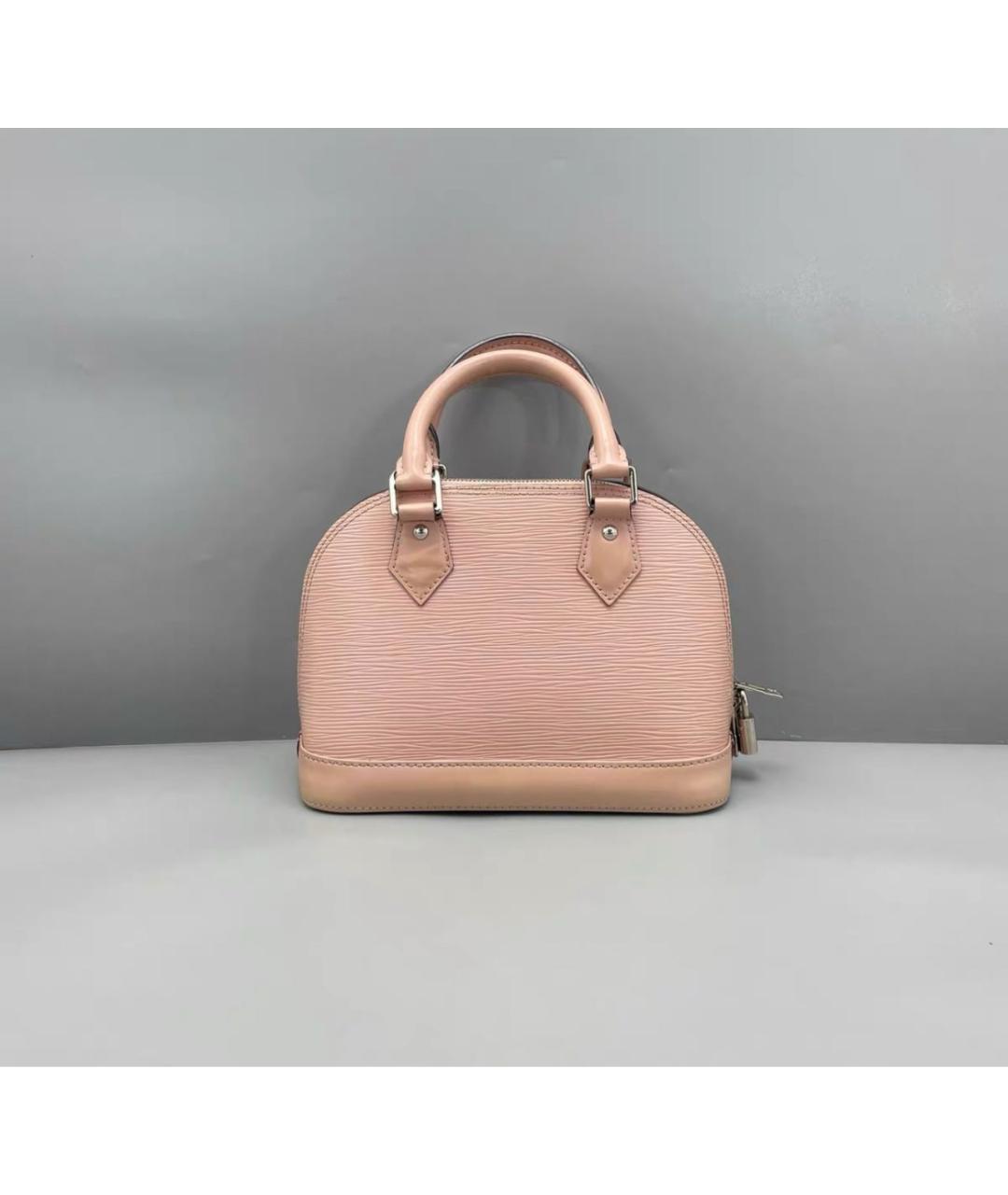 LOUIS VUITTON Розовая кожаная сумка с короткими ручками, фото 3