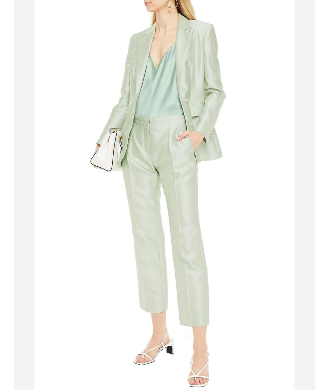 MAX MARA Зеленый хлопковый костюм с брюками, фото 2
