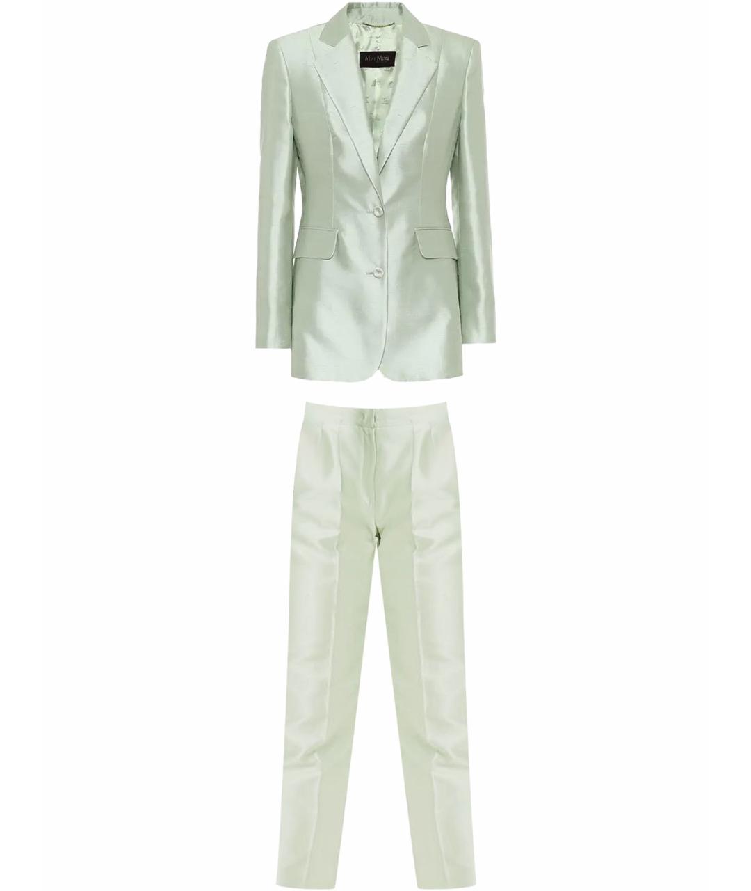 MAX MARA Зеленый хлопковый костюм с брюками, фото 1