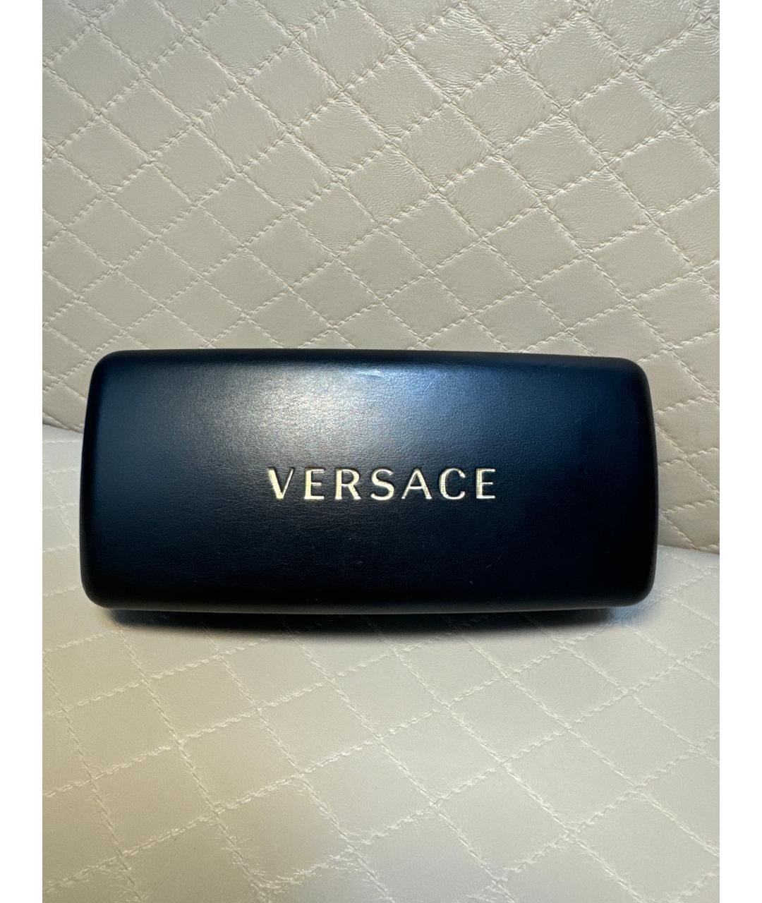 VERSACE Коричневые пластиковые солнцезащитные очки, фото 4