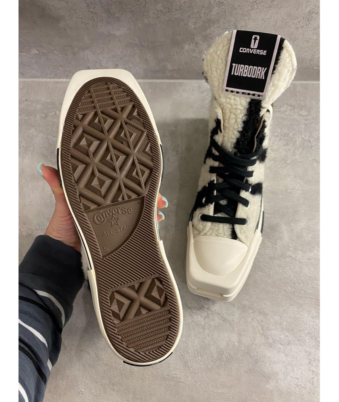 RICK OWENS DRKSHDW Белые кеды, фото 7