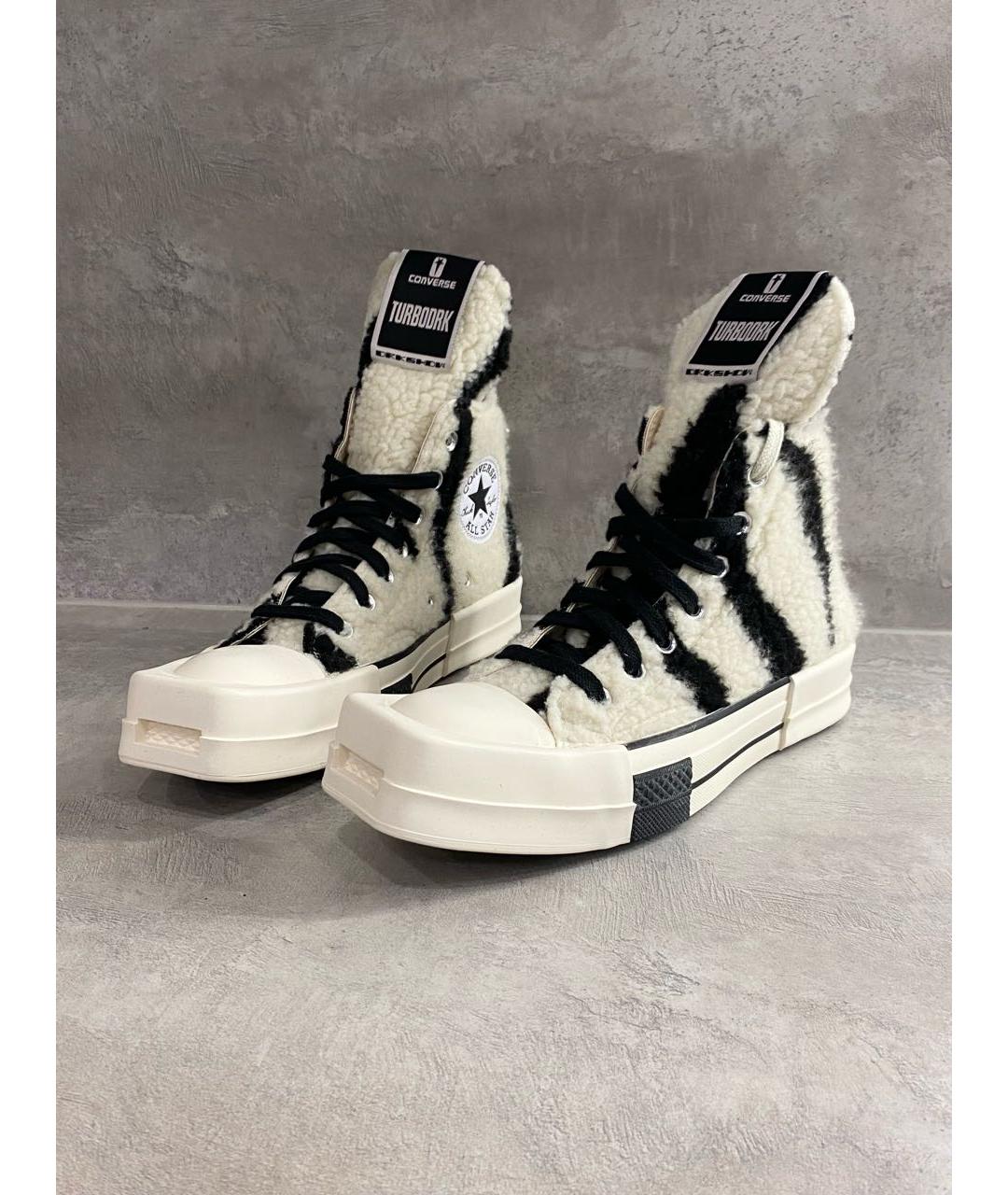 RICK OWENS DRKSHDW Белые кеды, фото 3