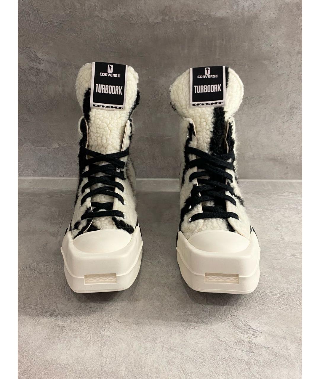 RICK OWENS DRKSHDW Белые кеды, фото 4