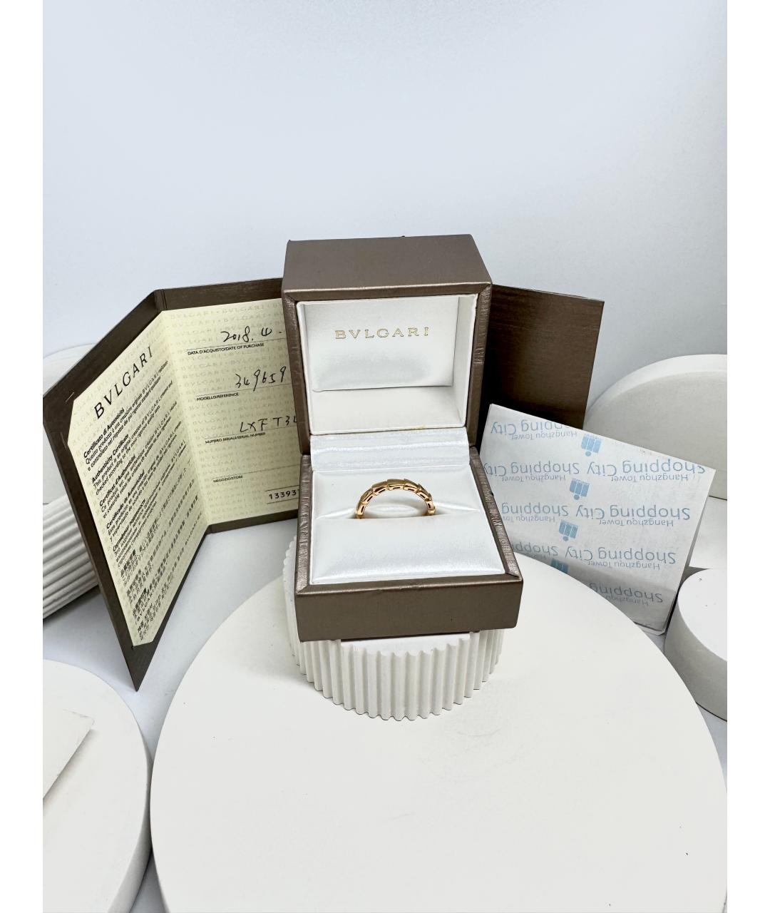 BVLGARI Золотое кольцо из розового золота, фото 7