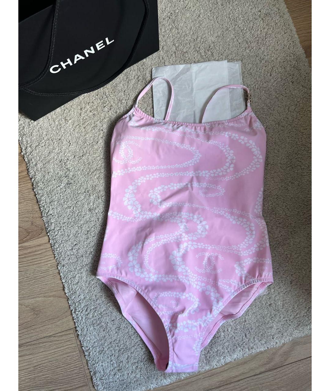 CHANEL Розовый купальник, фото 4