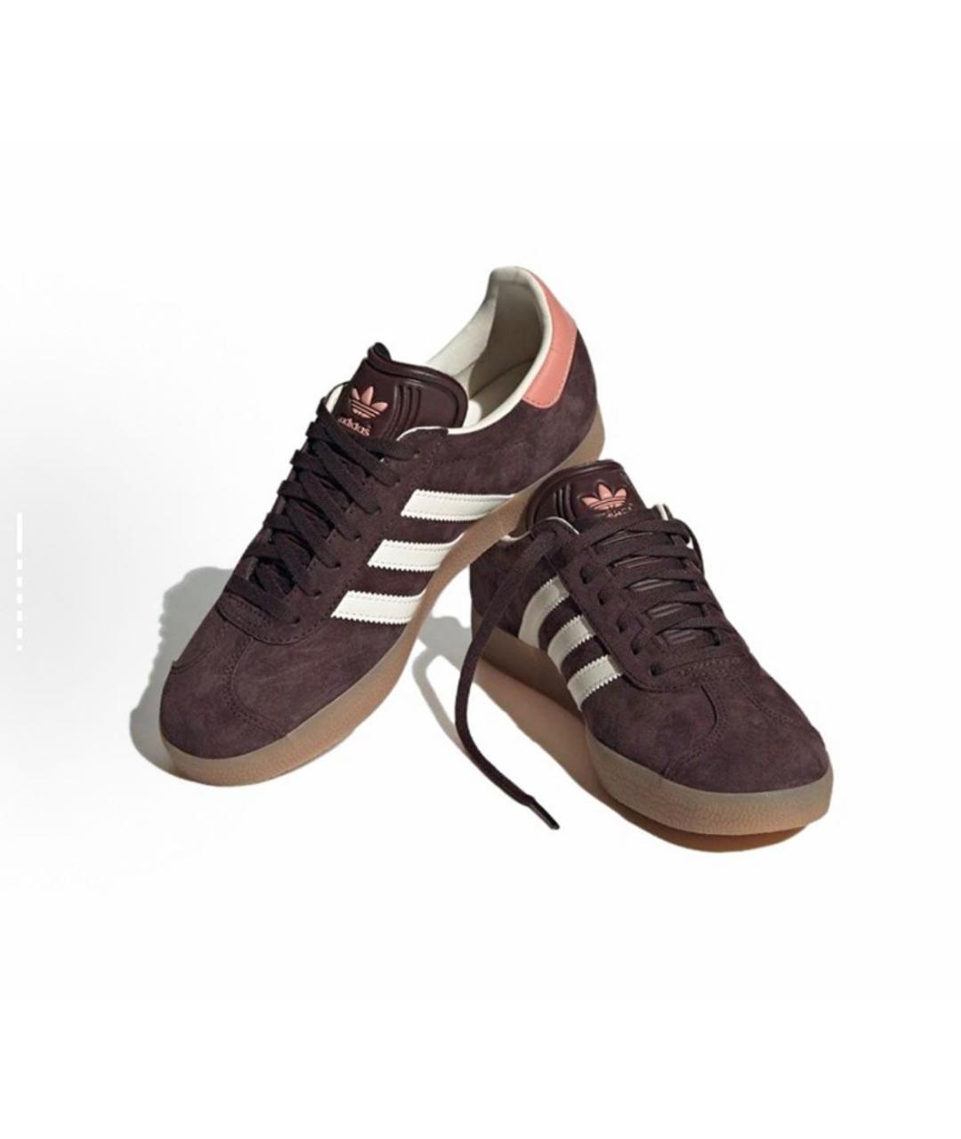 ADIDAS Коричневые замшевые кроссовки, фото 9