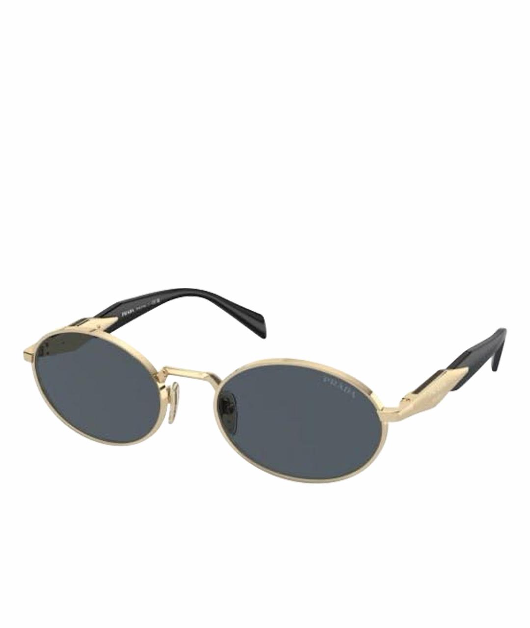 PRADA Антрацитовые металлические солнцезащитные очки, фото 9
