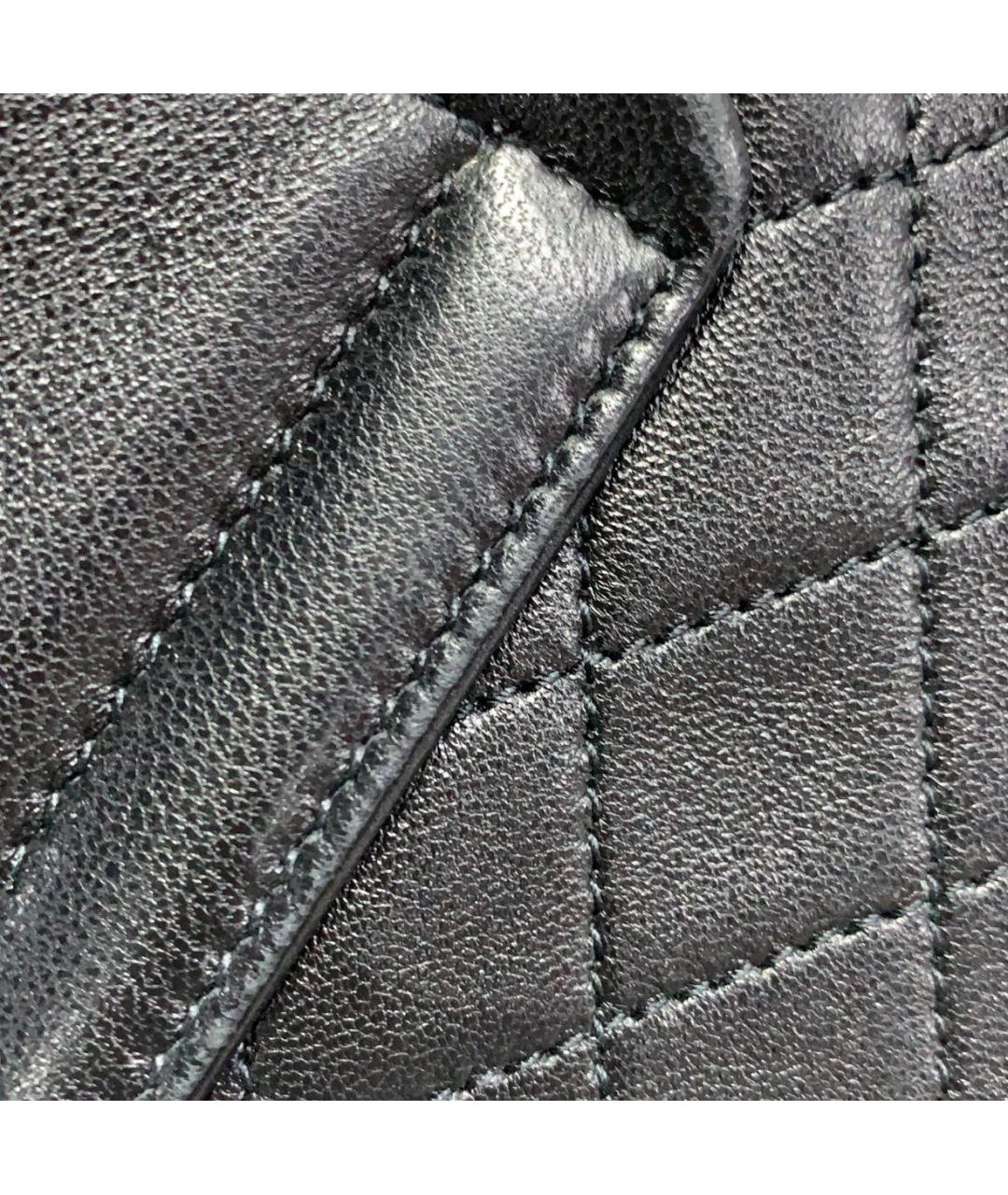 SAINT LAURENT Черная кожаная сумка через плечо, фото 5