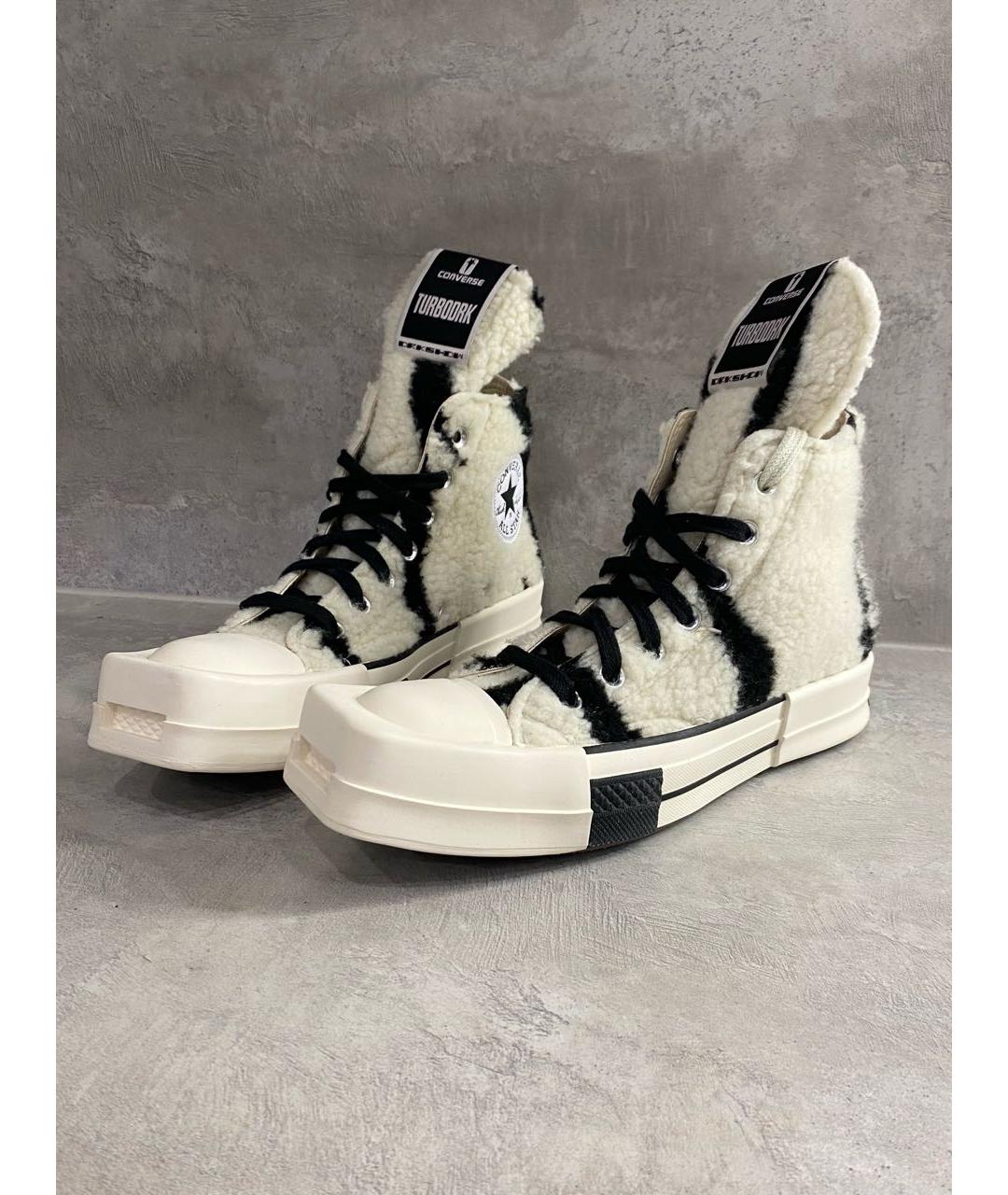 RICK OWENS DRKSHDW Белые кеды, фото 3