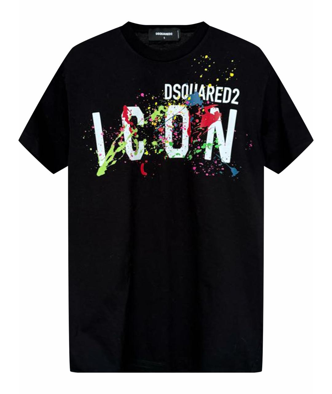 DSQUARED2 Черная хлопковая футболка, фото 1