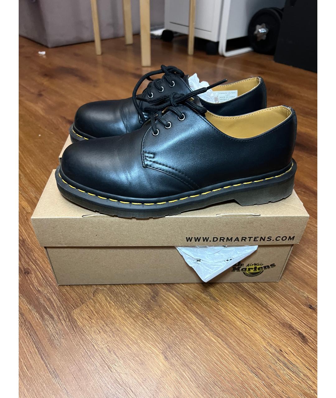 DR. MARTENS Черные кожаные брогги и оксфорды, фото 5