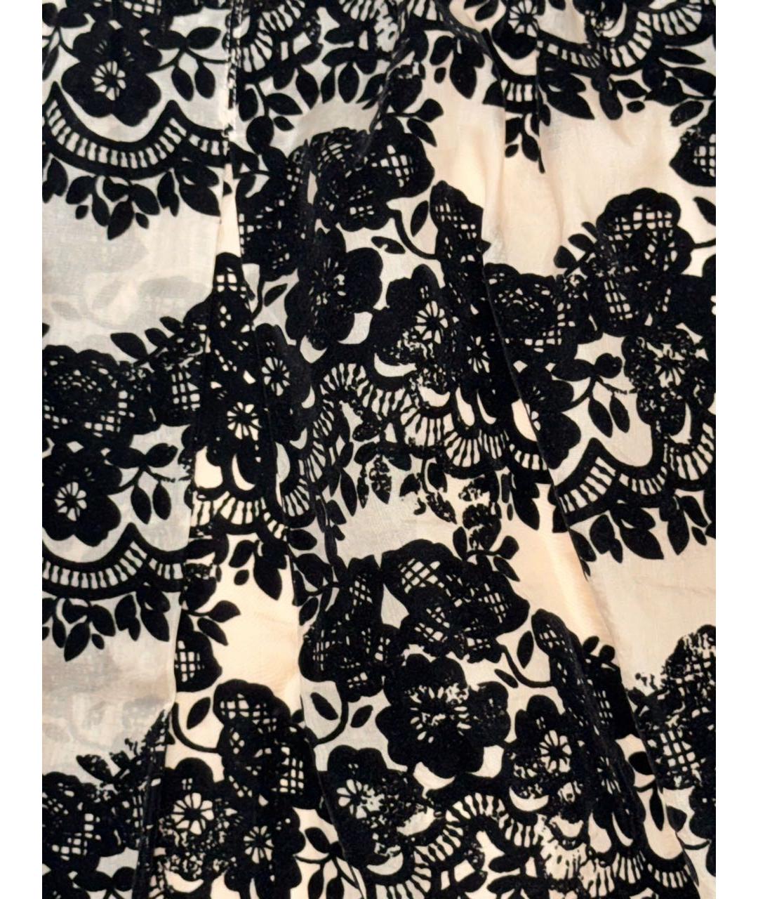 RED VALENTINO Черная шелковая юбка мини, фото 4