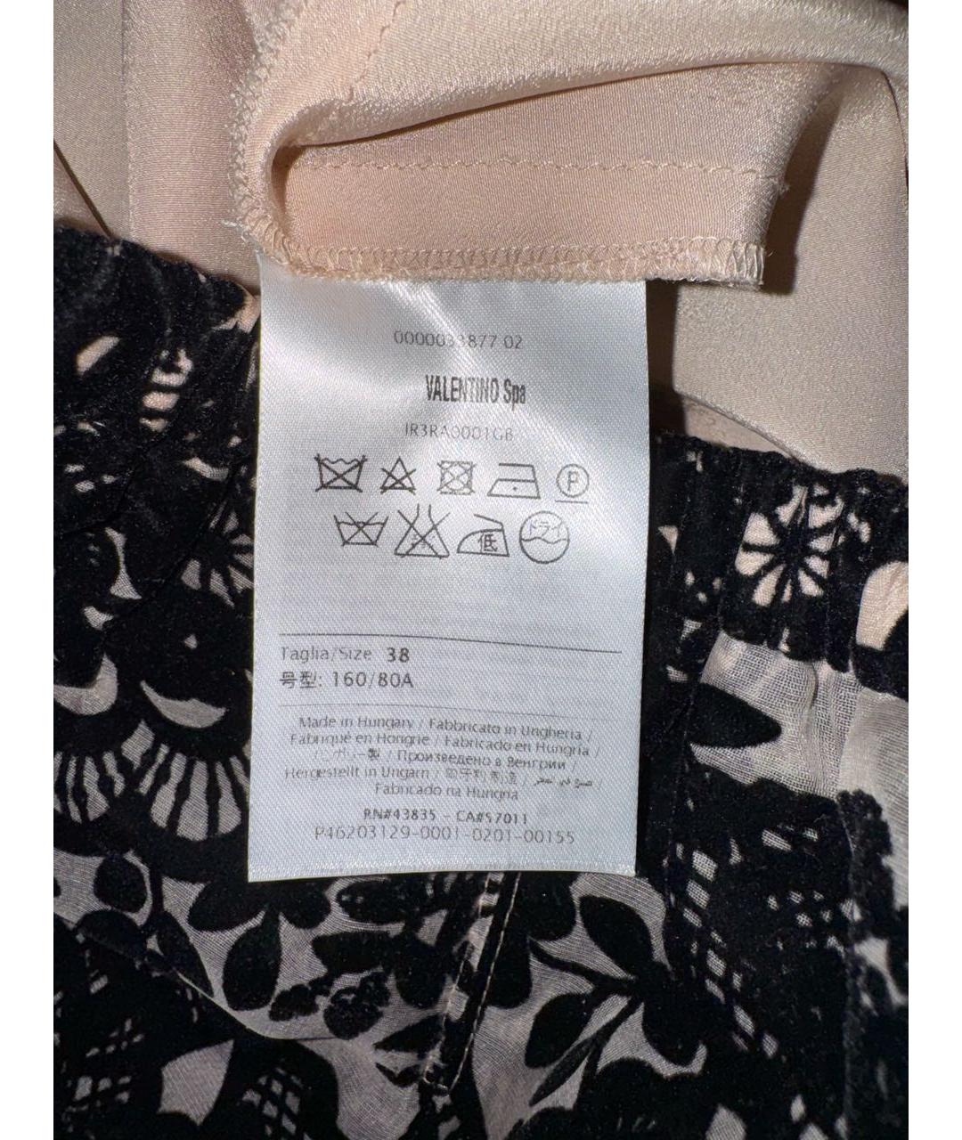 RED VALENTINO Черная шелковая юбка мини, фото 6