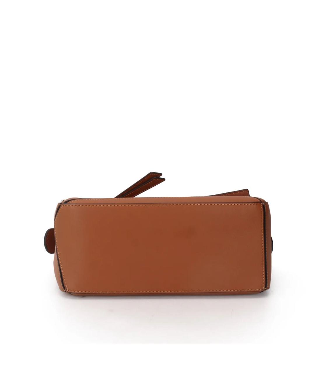 LOEWE Коричневая кожаная сумка через плечо, фото 5