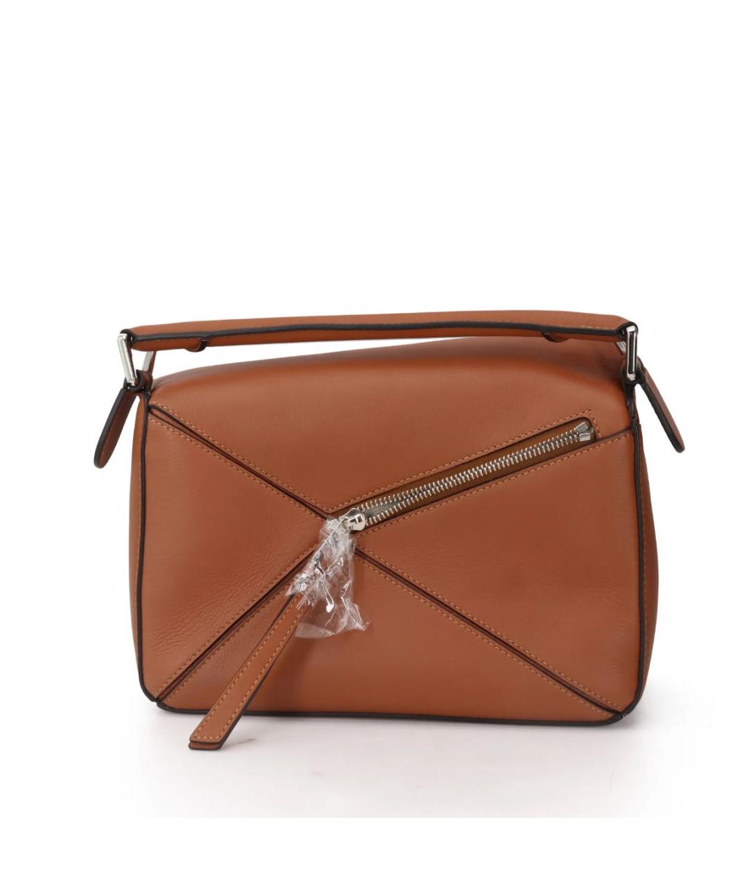 LOEWE Коричневая кожаная сумка через плечо, фото 3