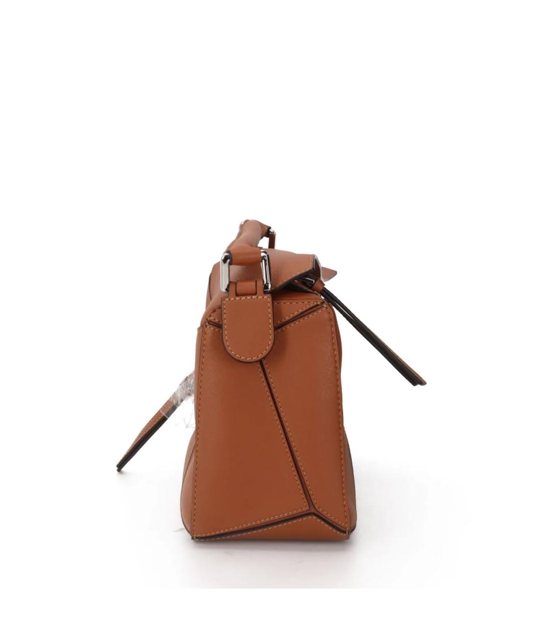 LOEWE Коричневая кожаная сумка через плечо, фото 2