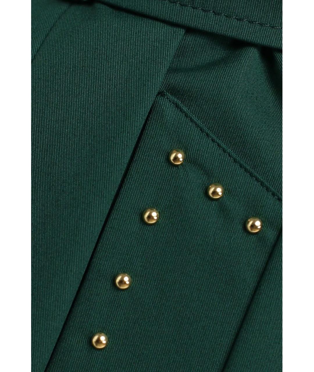 MAX MARA Зеленый хлопковый жилет, фото 4