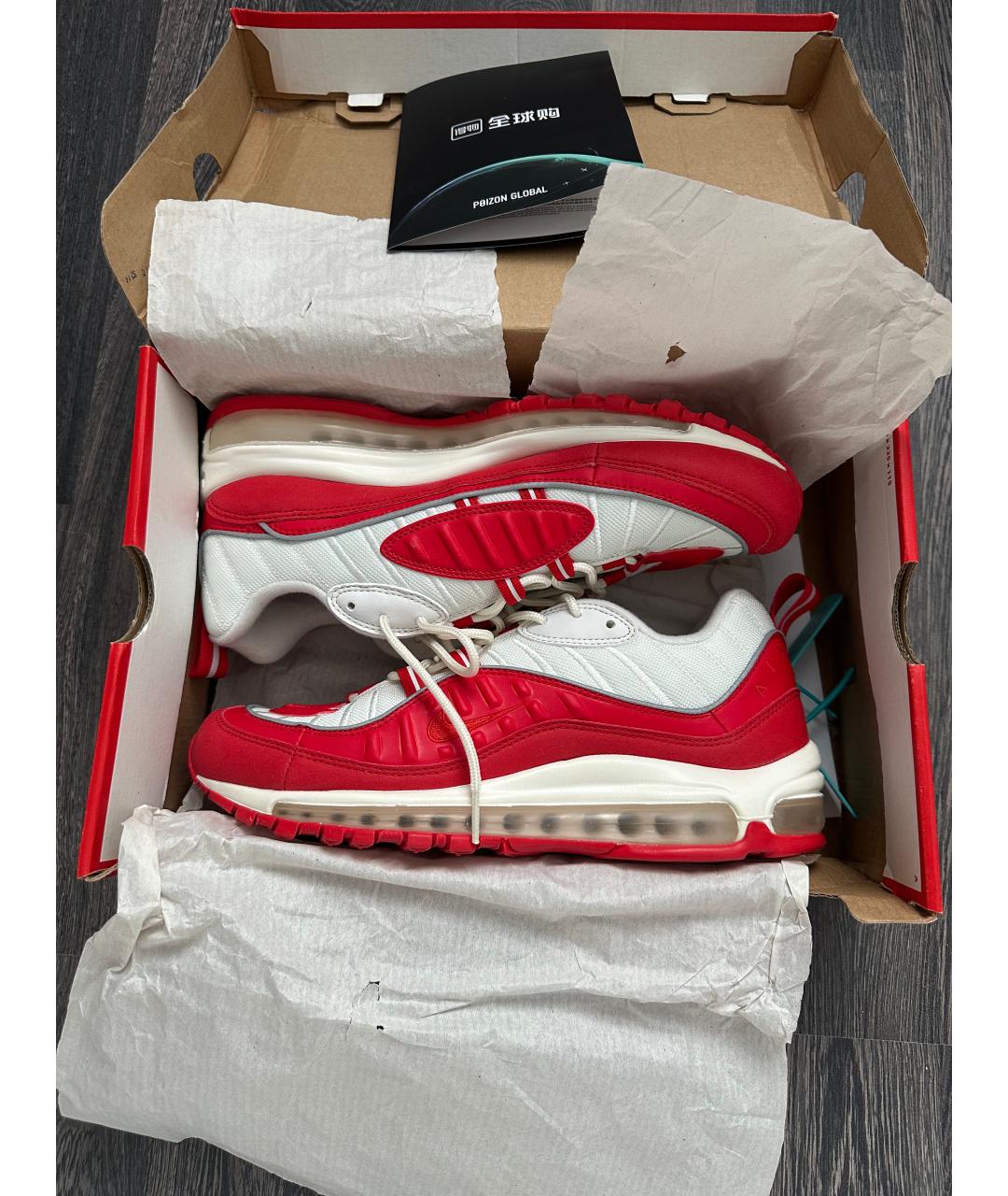 NIKE Красные низкие кроссовки / кеды, фото 3