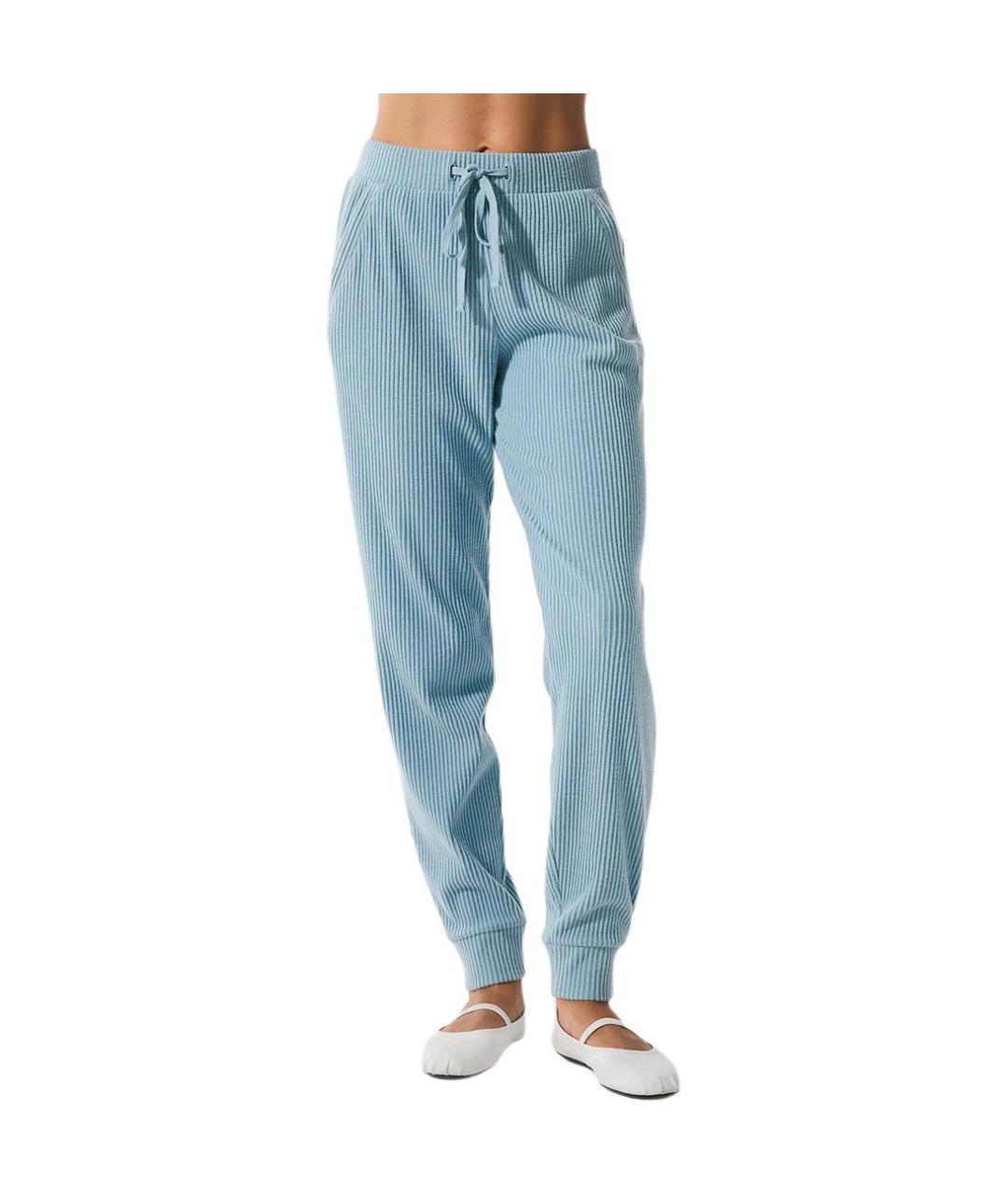 ALO YOGA Голубые спортивные брюки и шорты, фото 3