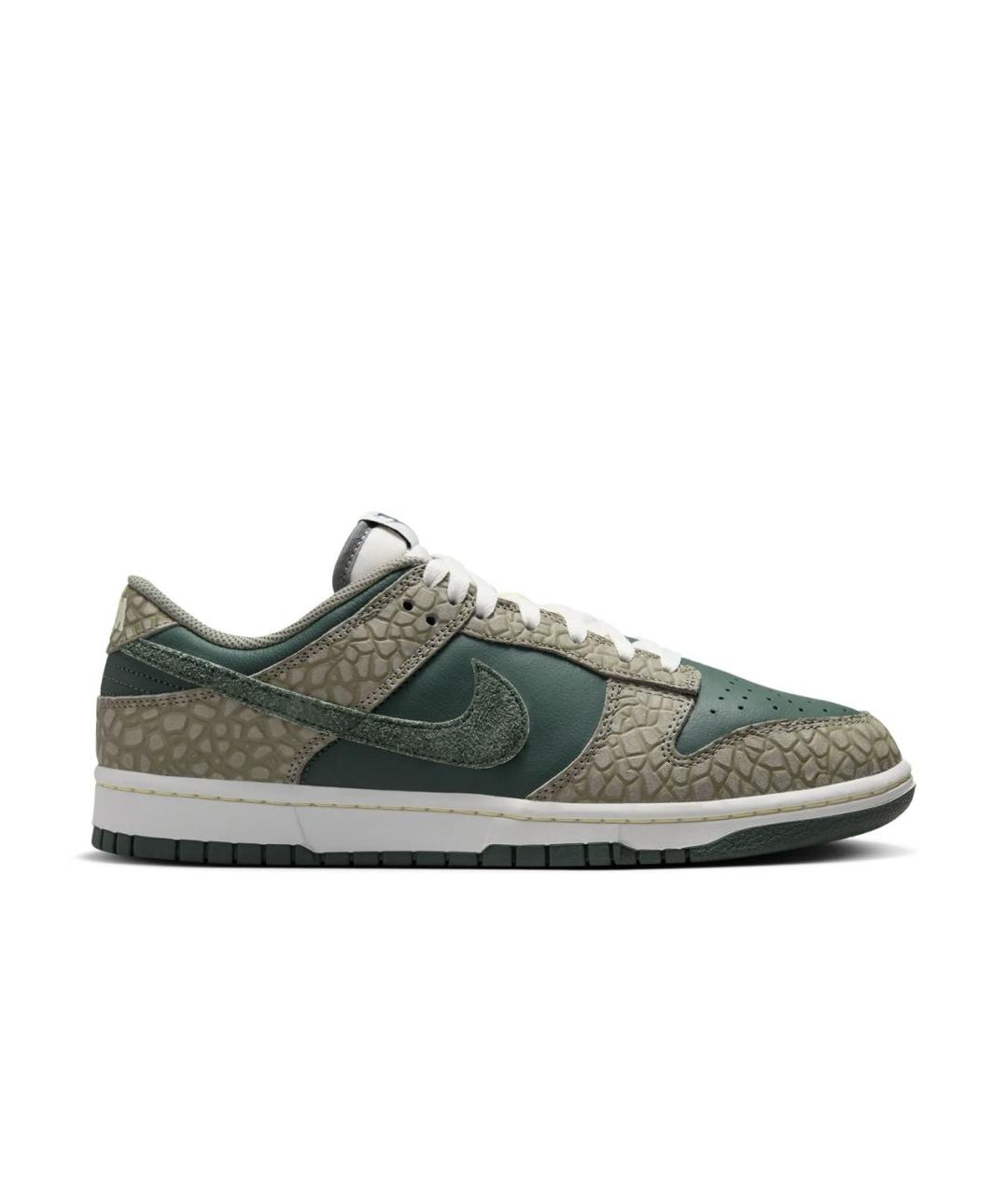 NIKE Зеленые кожаные низкие кроссовки / кеды, фото 5