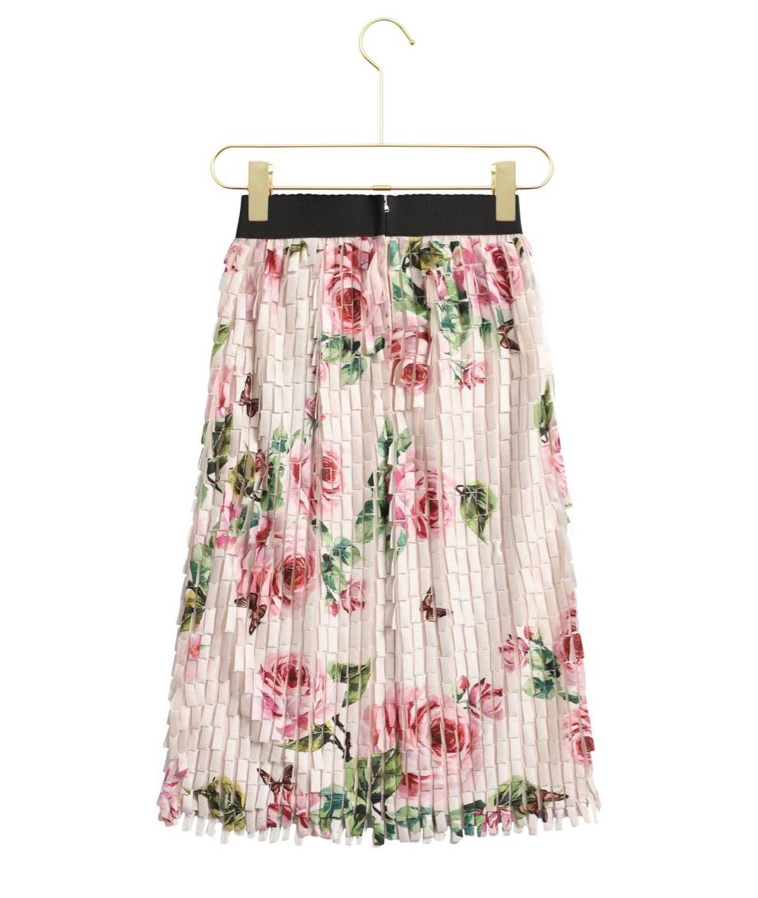 DOLCE&GABBANA Розовая юбка миди, фото 2