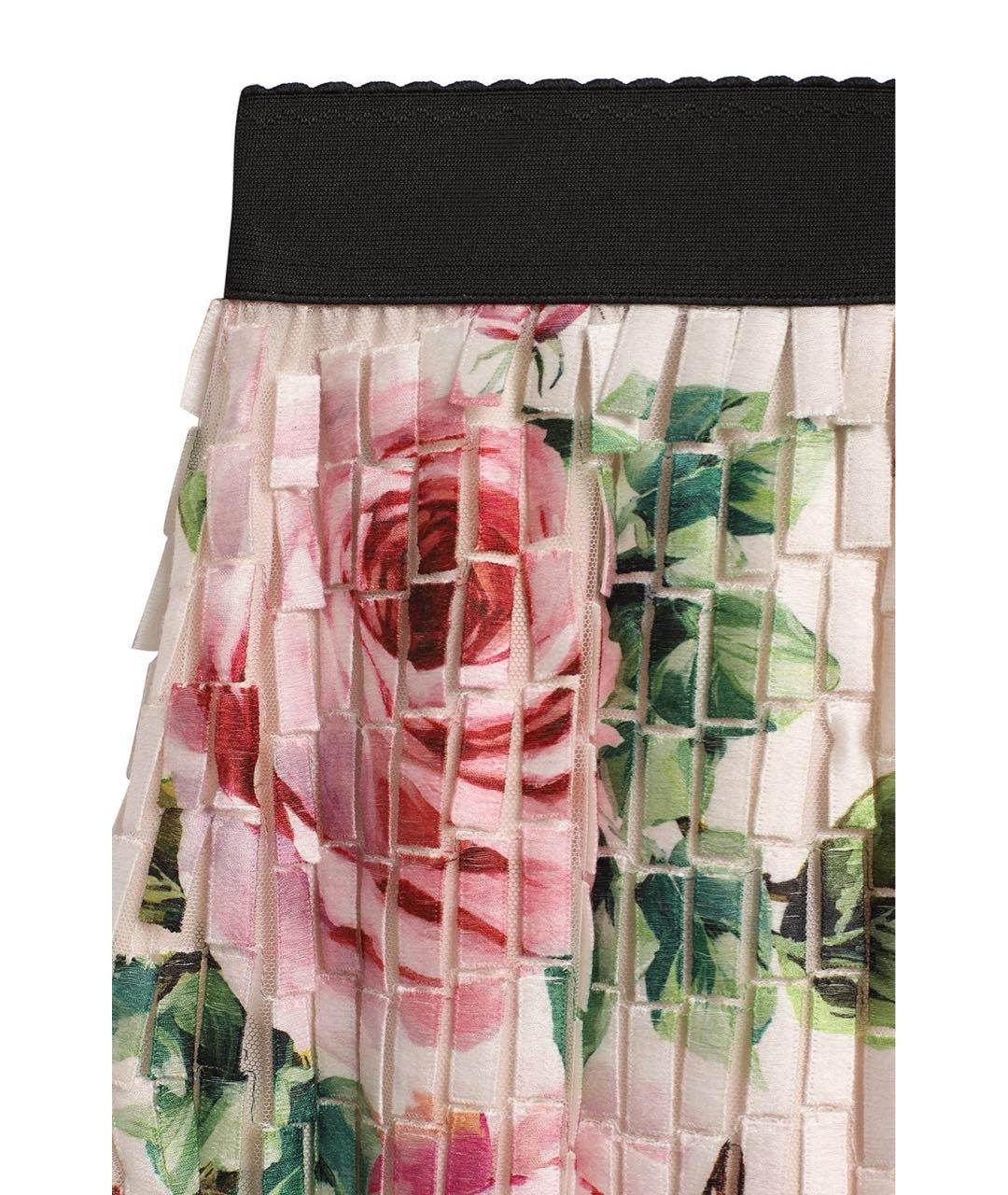 DOLCE&GABBANA Розовая юбка миди, фото 3