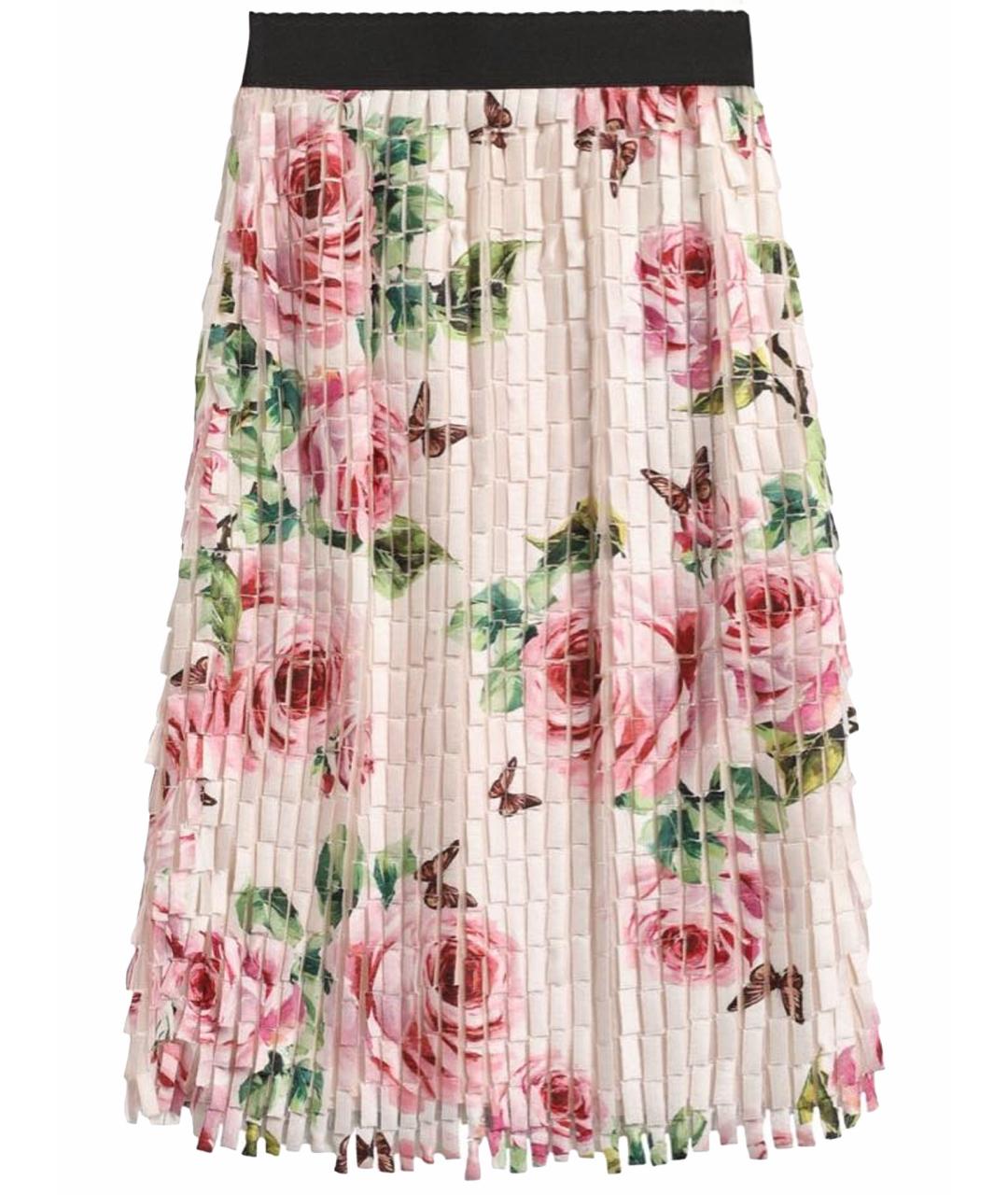 DOLCE&GABBANA Розовая юбка миди, фото 1