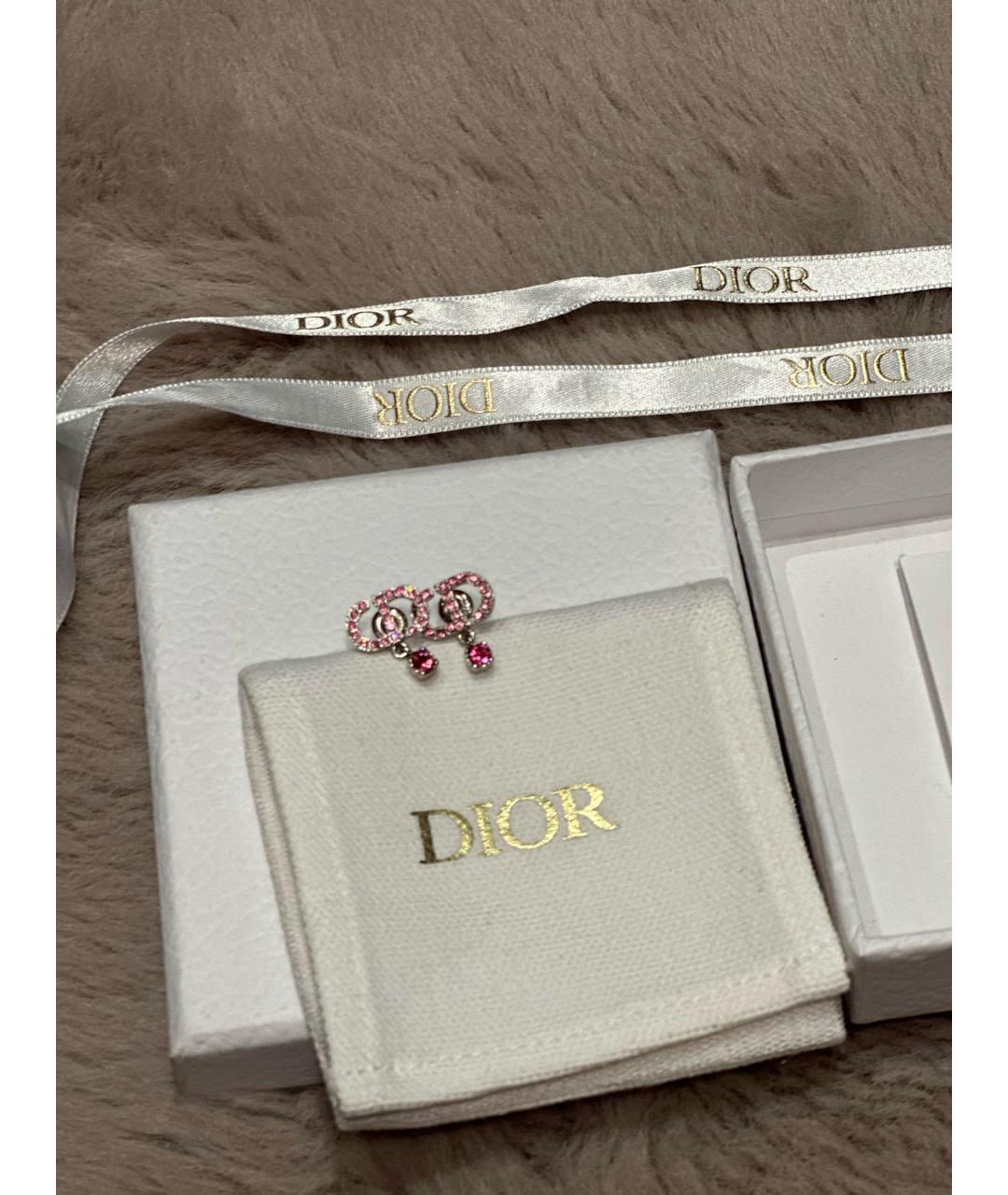 CHRISTIAN DIOR Серебряные металлические серьги, фото 5