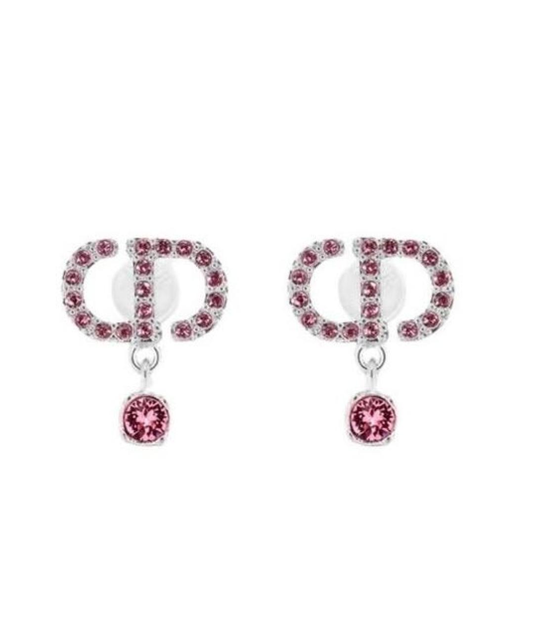 CHRISTIAN DIOR Серебряные металлические серьги, фото 2