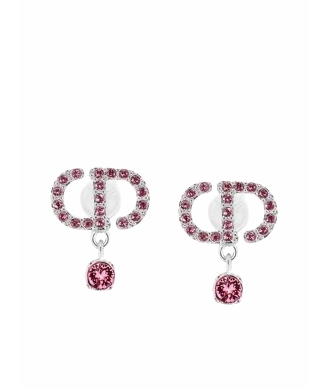 CHRISTIAN DIOR Серебряные металлические серьги, фото 1