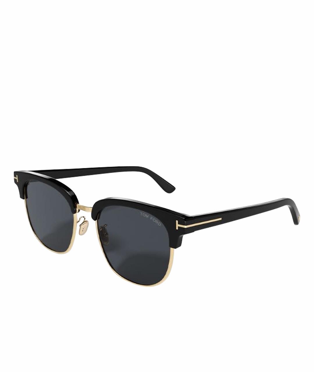 TOM FORD Черные пластиковые солнцезащитные очки, фото 4