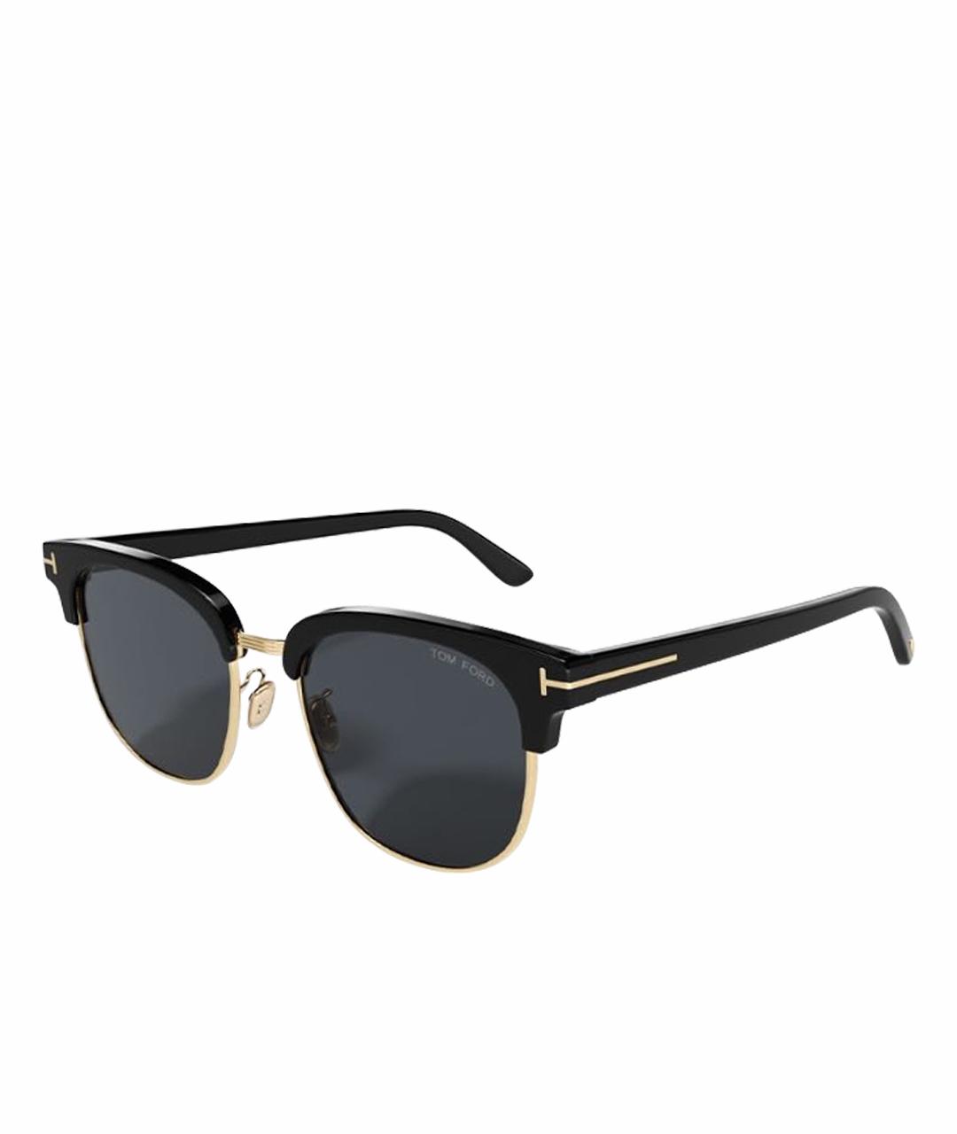 TOM FORD Черные пластиковые солнцезащитные очки, фото 1