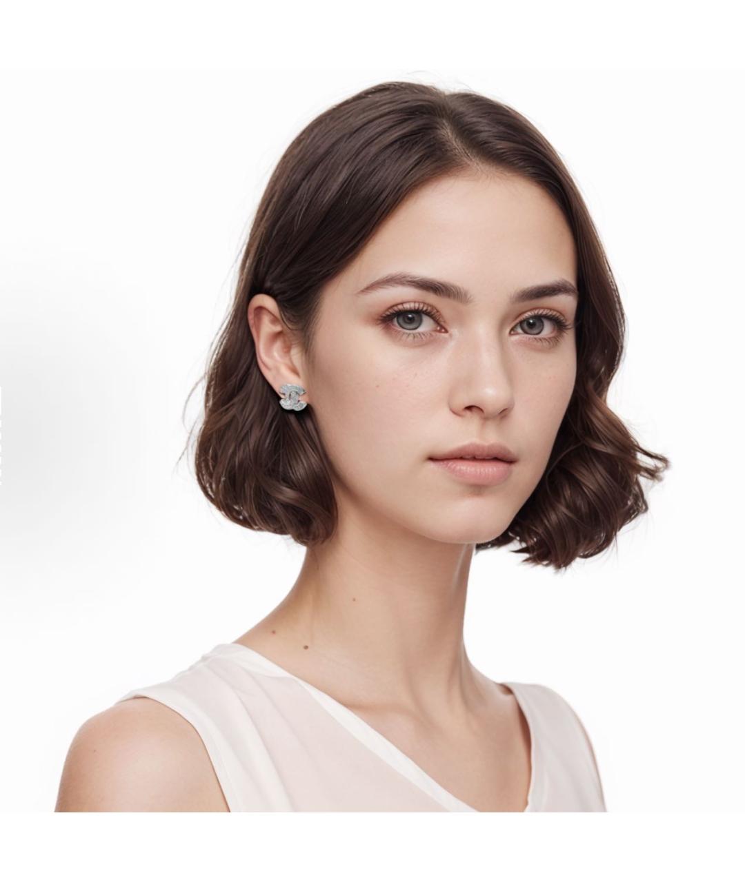 CHANEL Серебряные серьги, фото 5