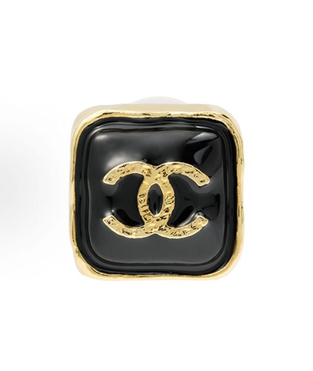 CHANEL Черные серьги, фото 4