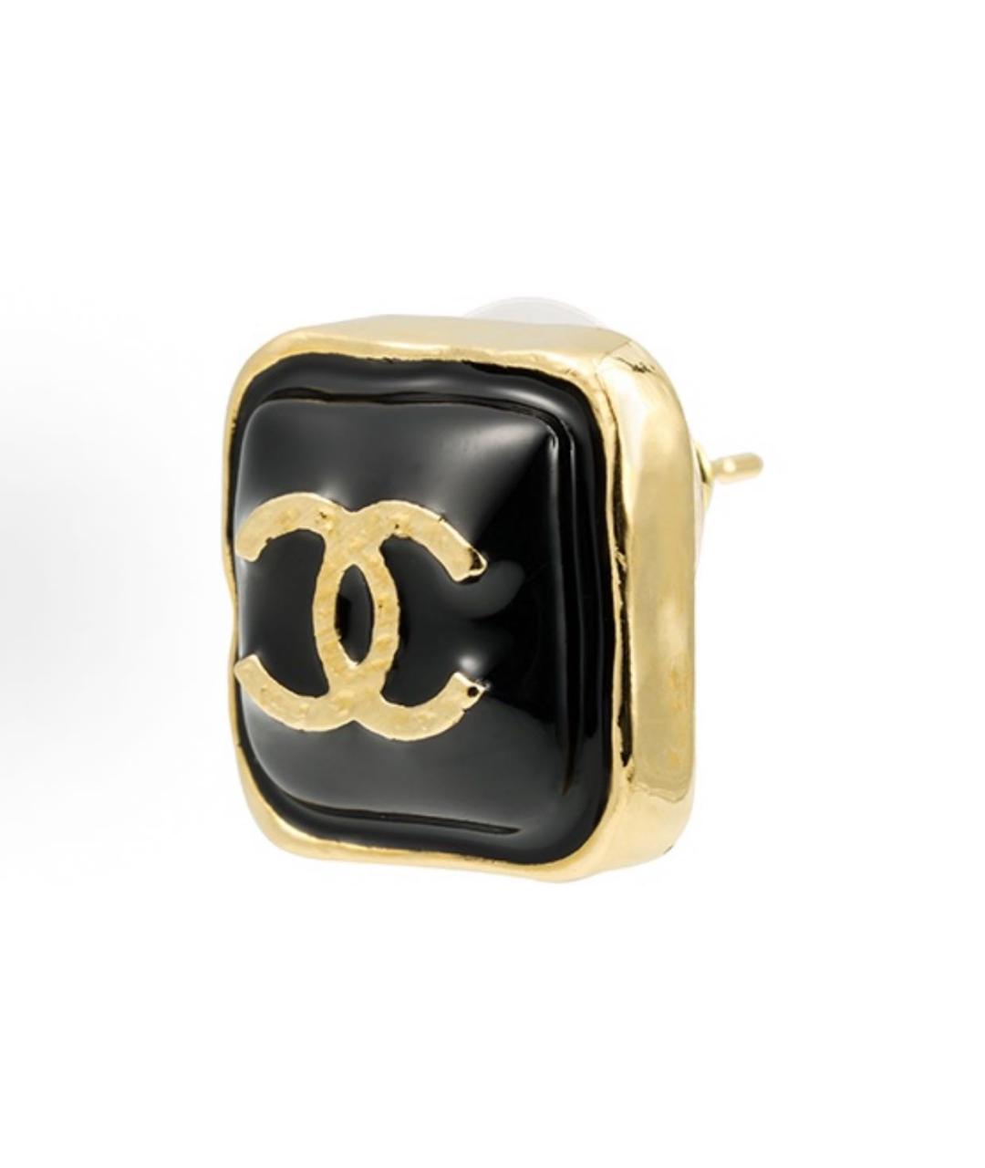 CHANEL Черные серьги, фото 5