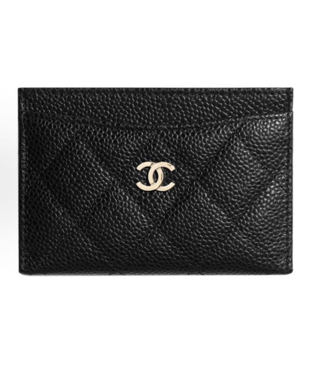 CHANEL Черный кожаный кардхолдер, фото 5