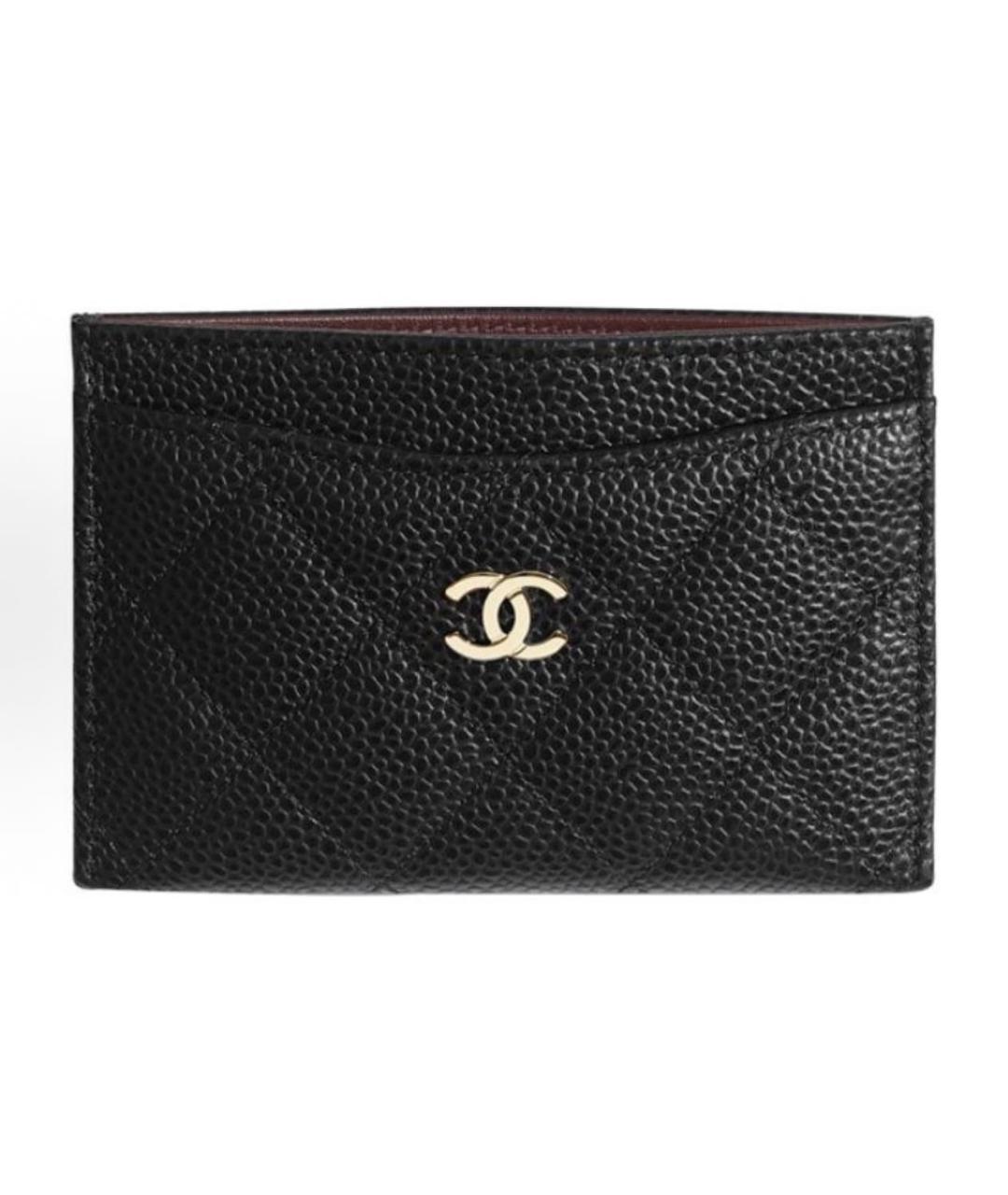 CHANEL Черный кожаный кардхолдер, фото 2