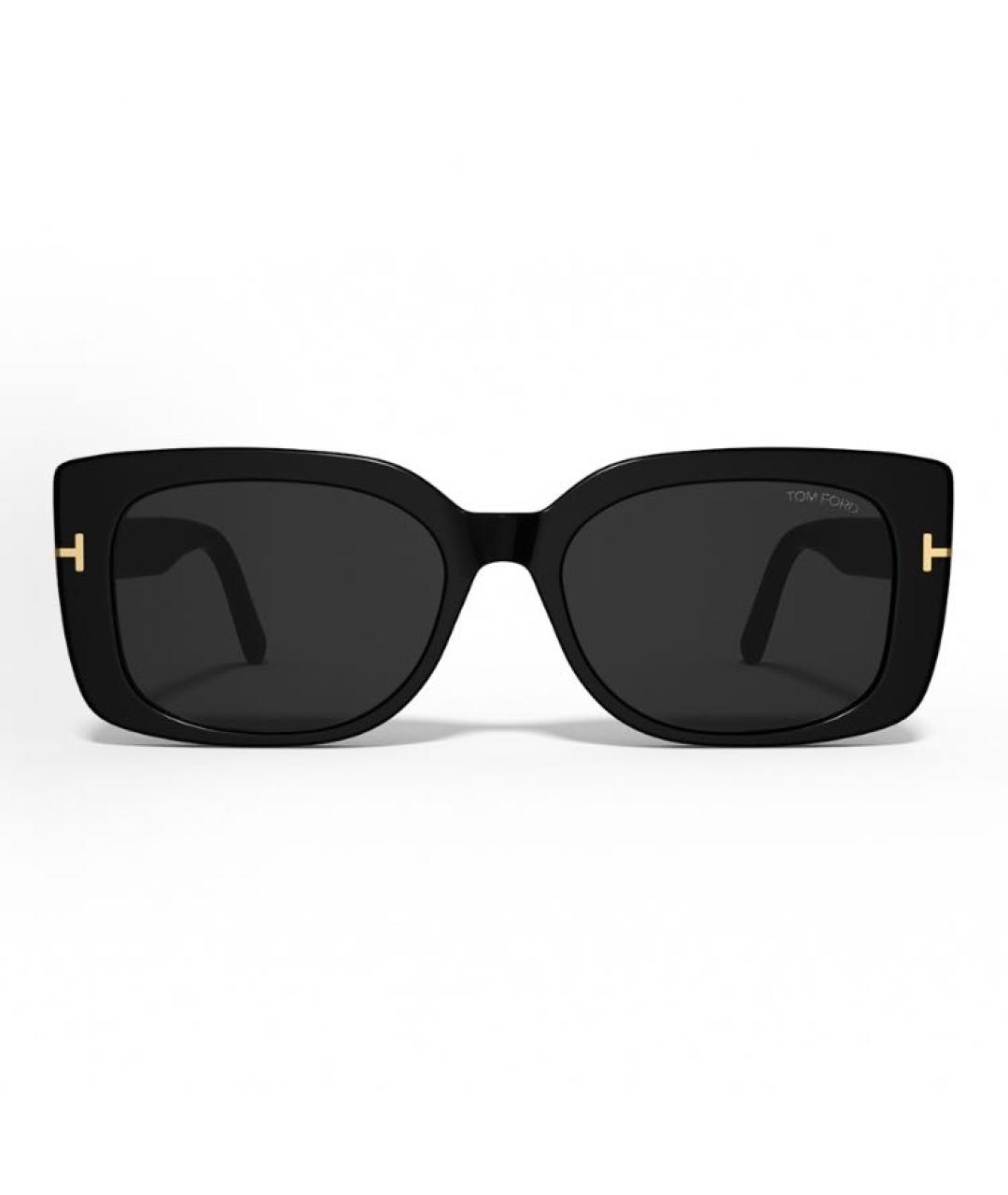 TOM FORD Черные пластиковые солнцезащитные очки, фото 3