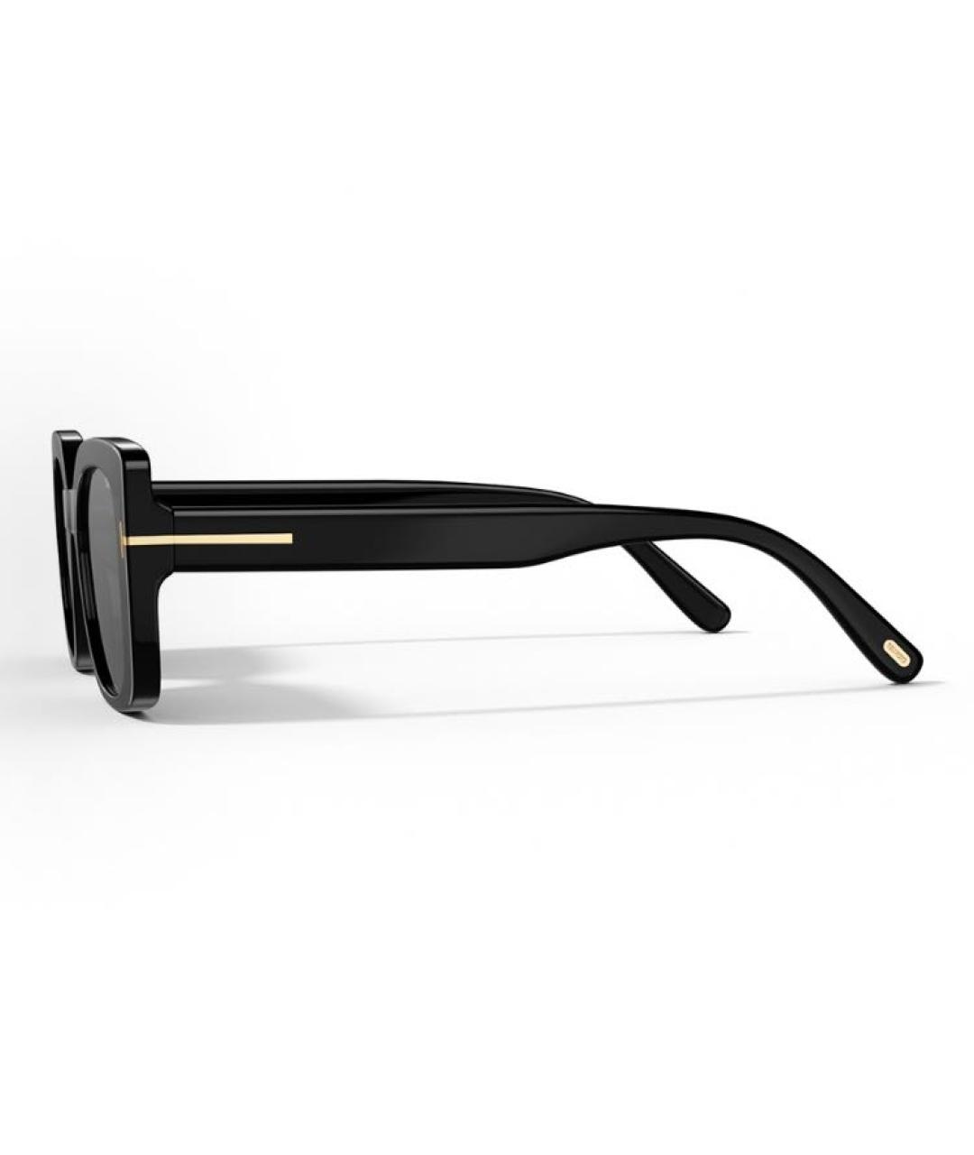 TOM FORD Черные пластиковые солнцезащитные очки, фото 2