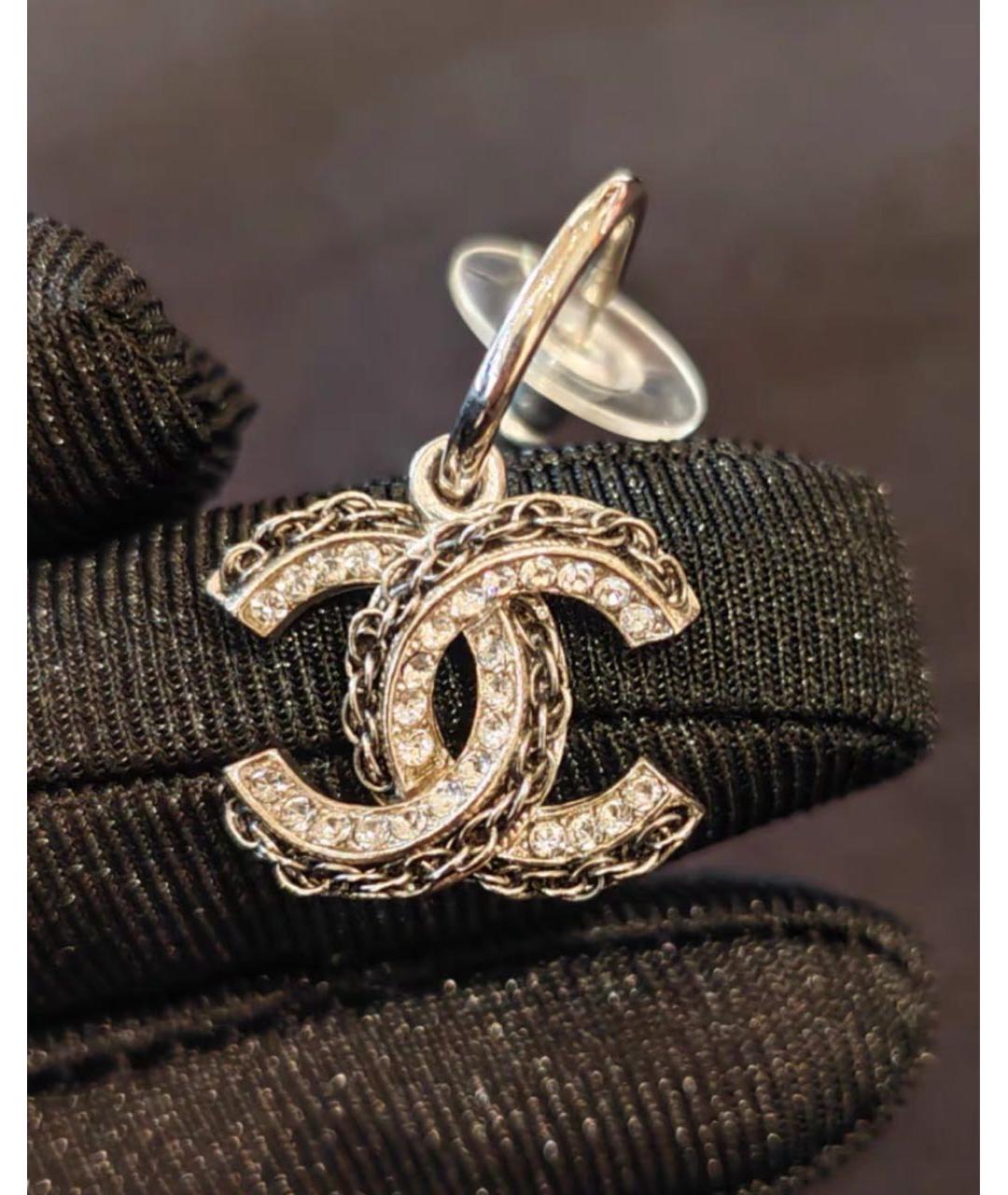 CHANEL Серебряные серьги, фото 4