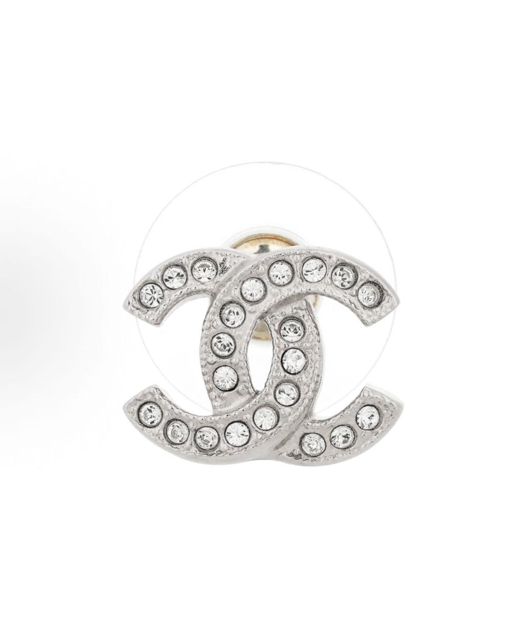 CHANEL Серебряные серьги, фото 2