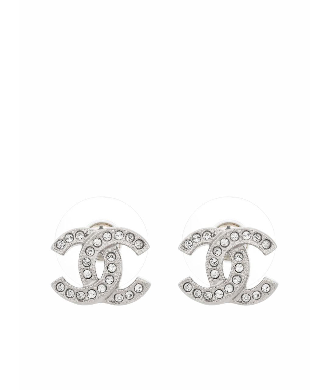 CHANEL Серебряные серьги, фото 1