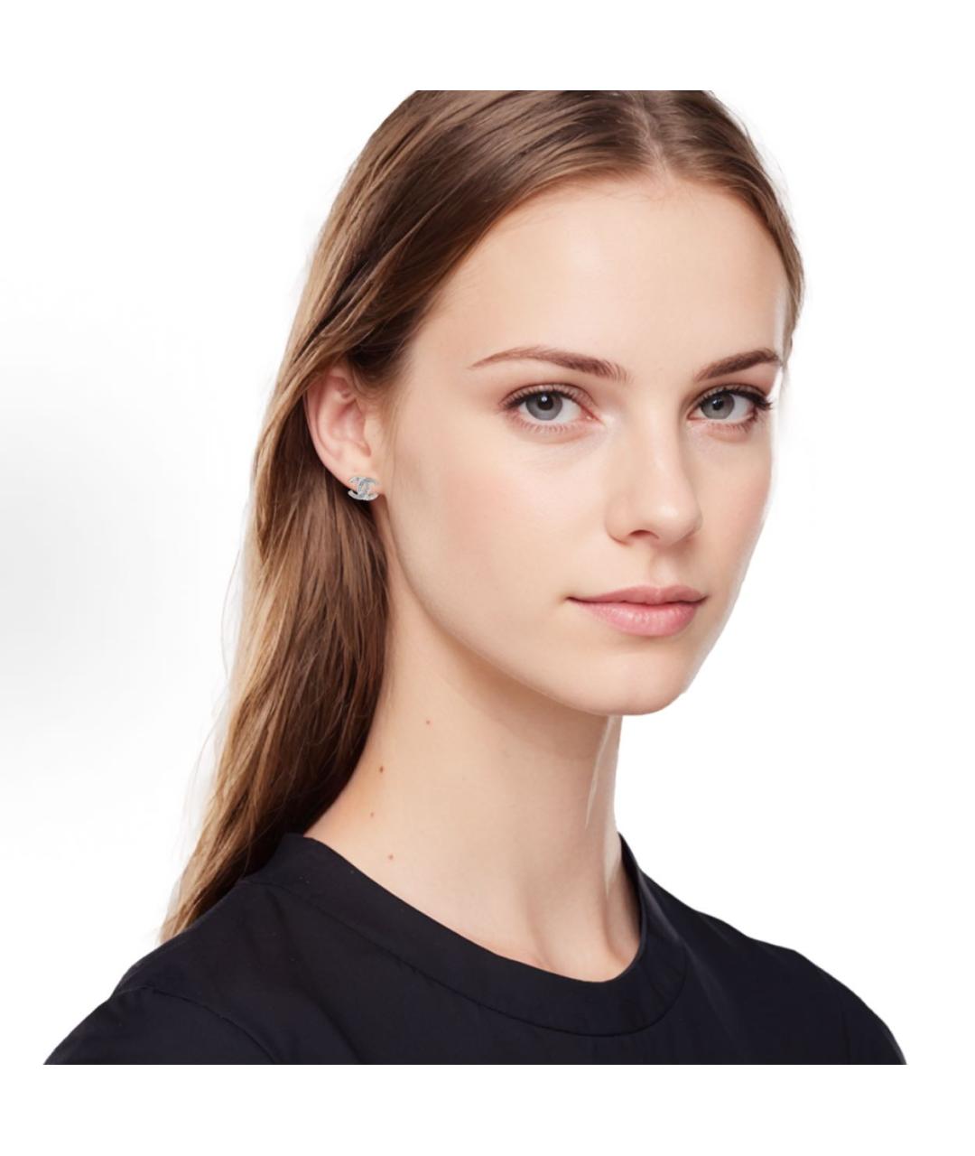 CHANEL Серебряные серьги, фото 6