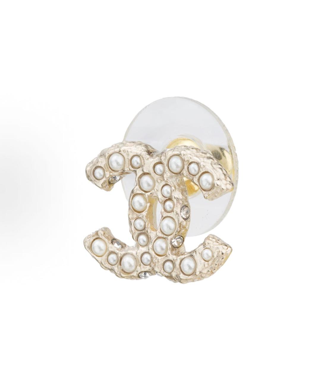 CHANEL Золотые серьги, фото 3