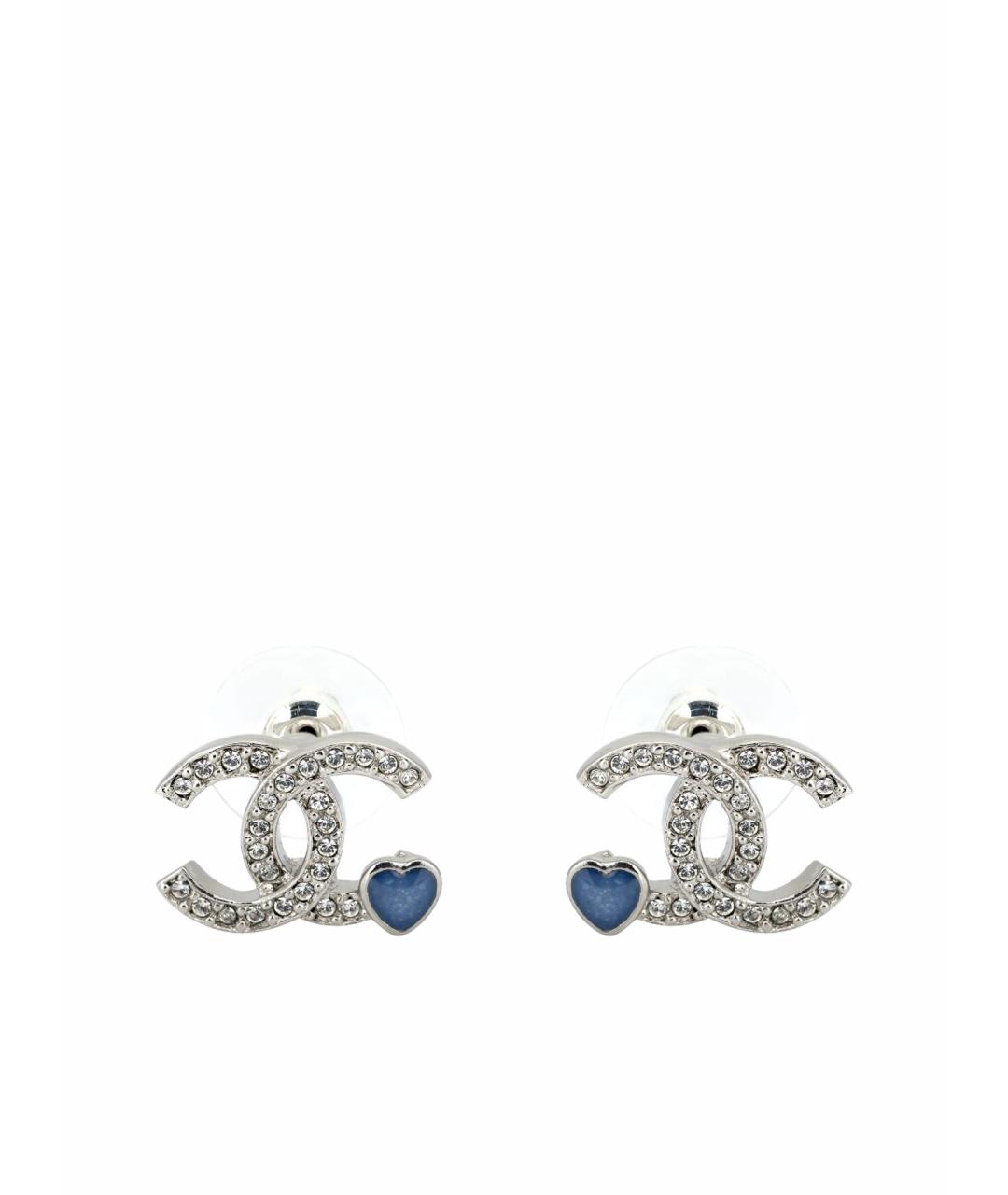 CHANEL Синие серьги, фото 1