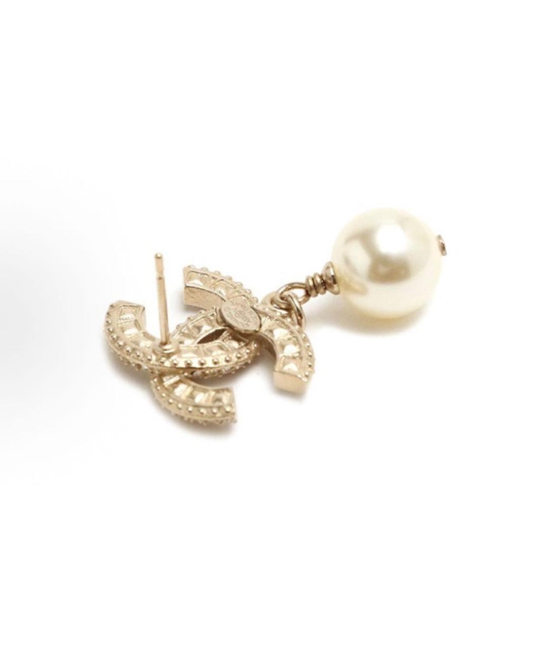 CHANEL Золотые серьги, фото 3