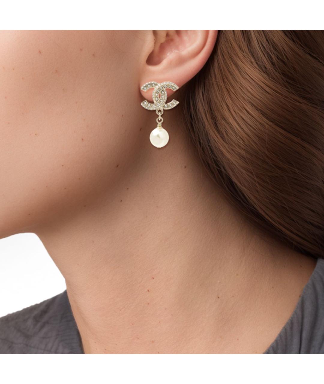 CHANEL Золотые серьги, фото 5