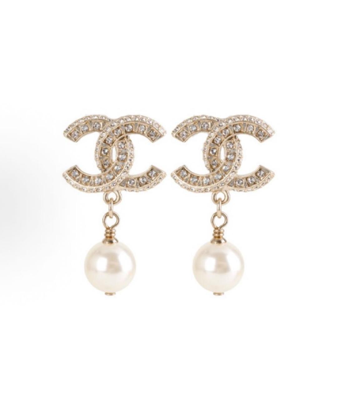 CHANEL Золотые серьги, фото 6
