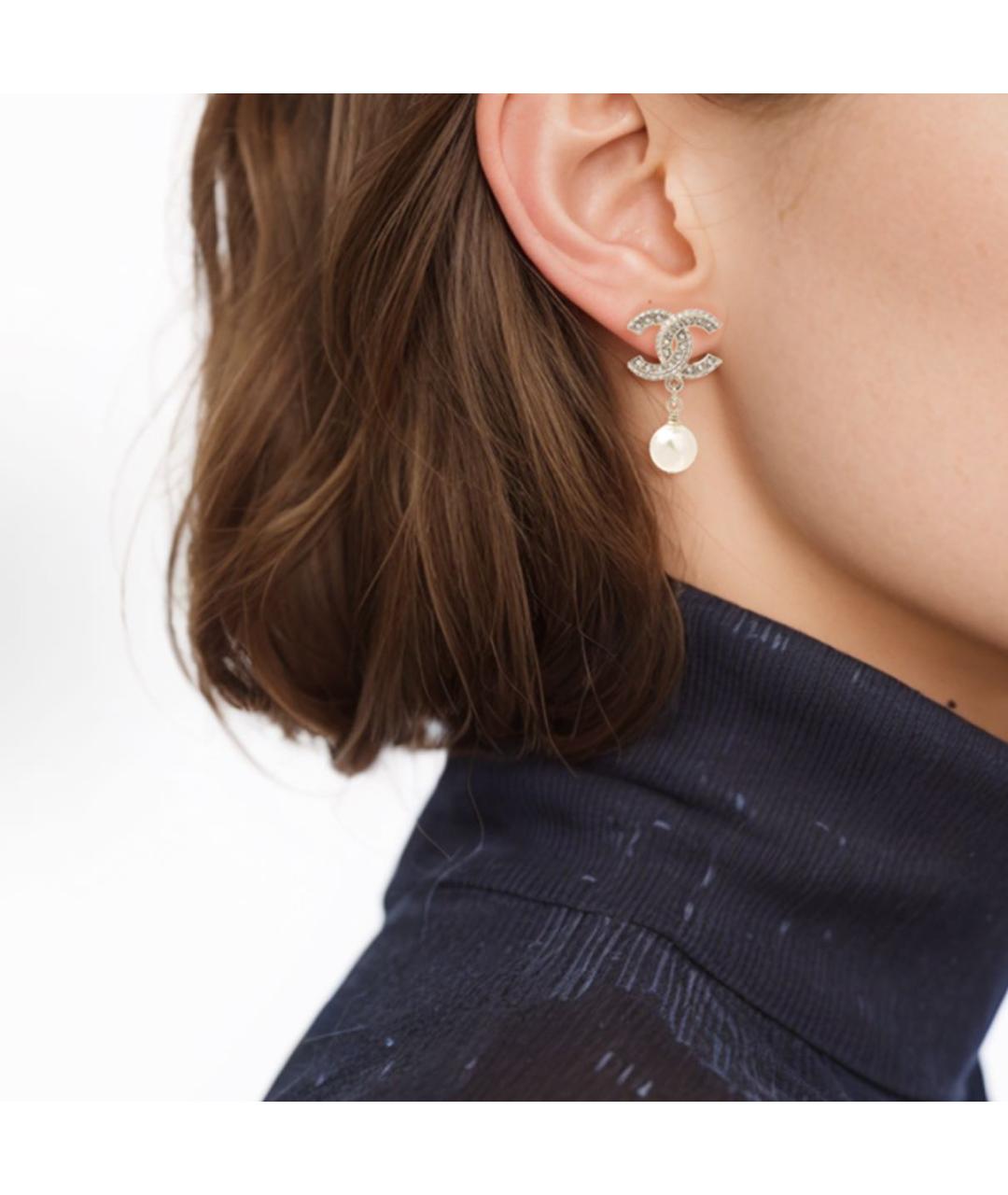 CHANEL Золотые серьги, фото 4